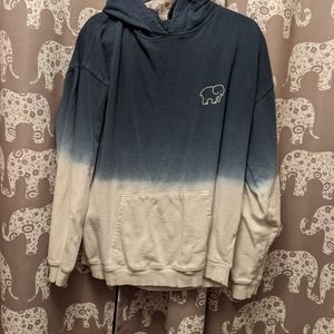 Blue ombre ivory ella hoodie